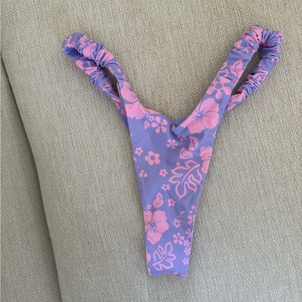 Kulani Kinis Purple and Pink Floral Bikini Bottom